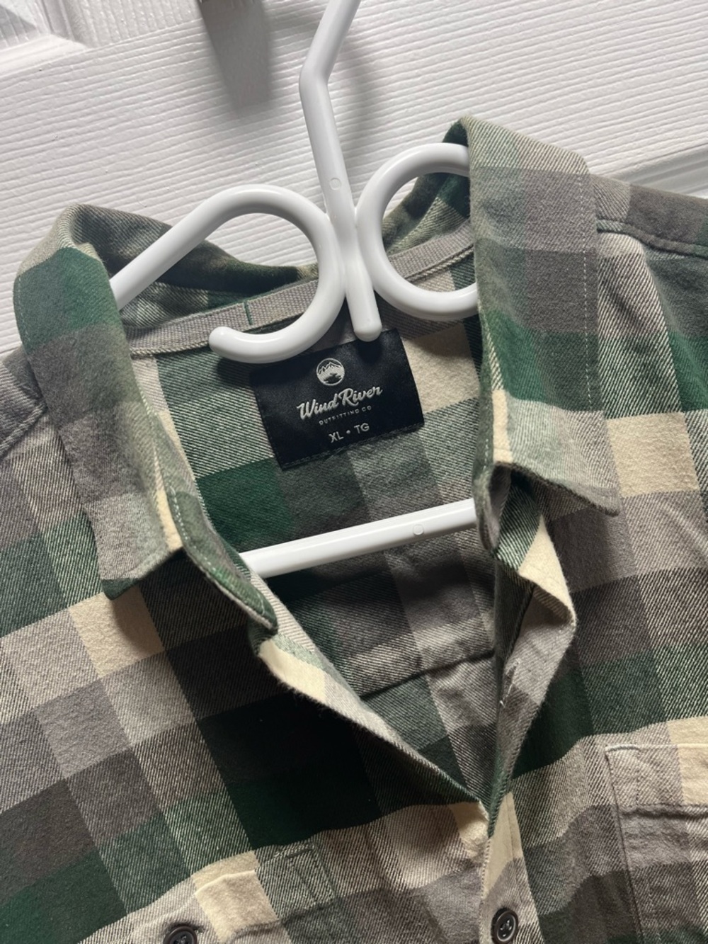 Black River Men's Green Plaid Button-Down Shirt
